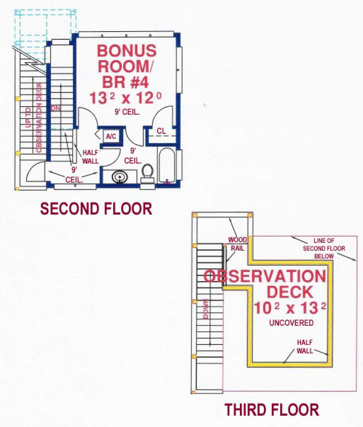 Floorplan 2 for House Plan #4766-00133