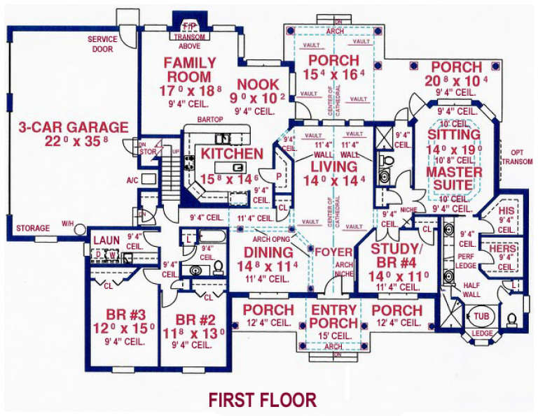 House Plan House Plan #14111 Drawing 1