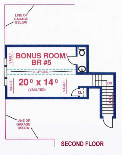Floorplan 2 for House Plan #4766-00134