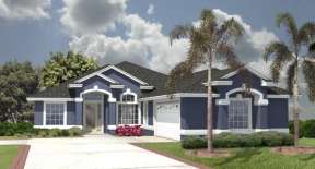 Ranch House Plan #4766-00138 Elevation Photo
