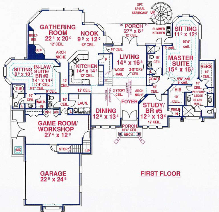 House Plan House Plan #14117 Drawing 1