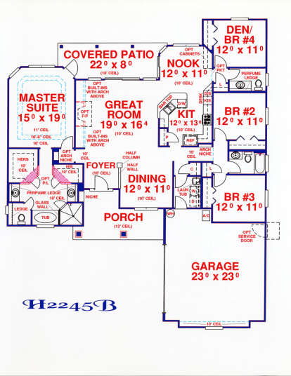 Floorplan1 for House Plan #4766-00144