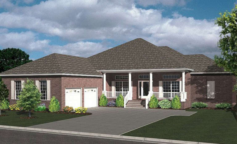French Country House Plan #4766-00148 Elevation Photo