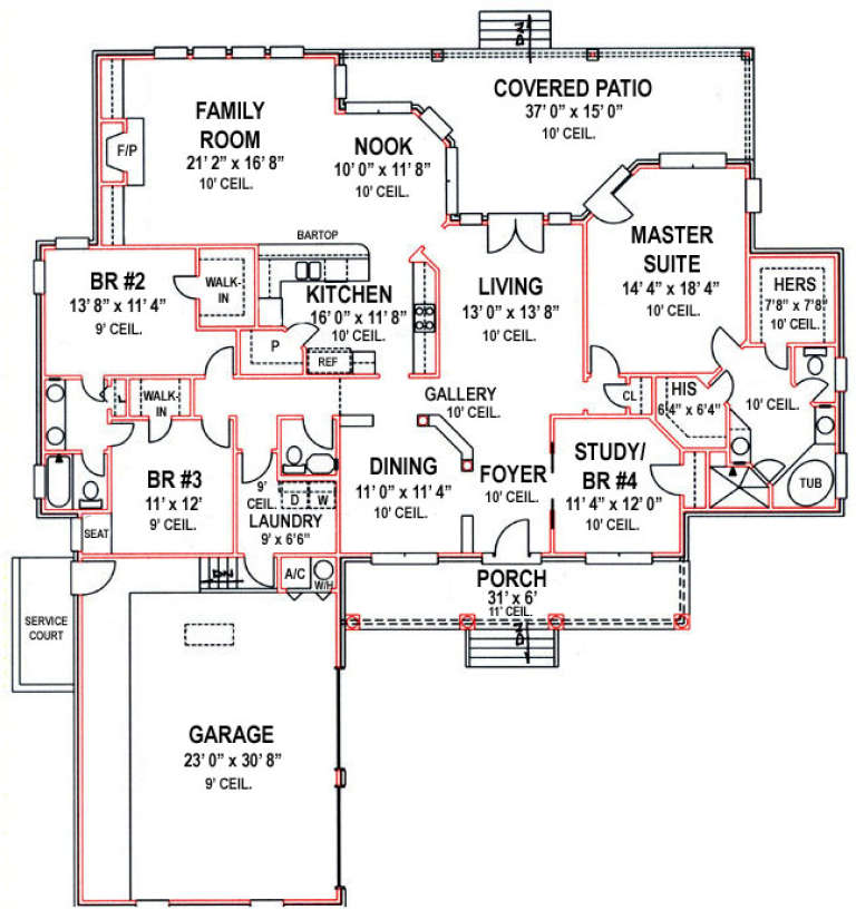 House Plan House Plan #14125 Drawing 1