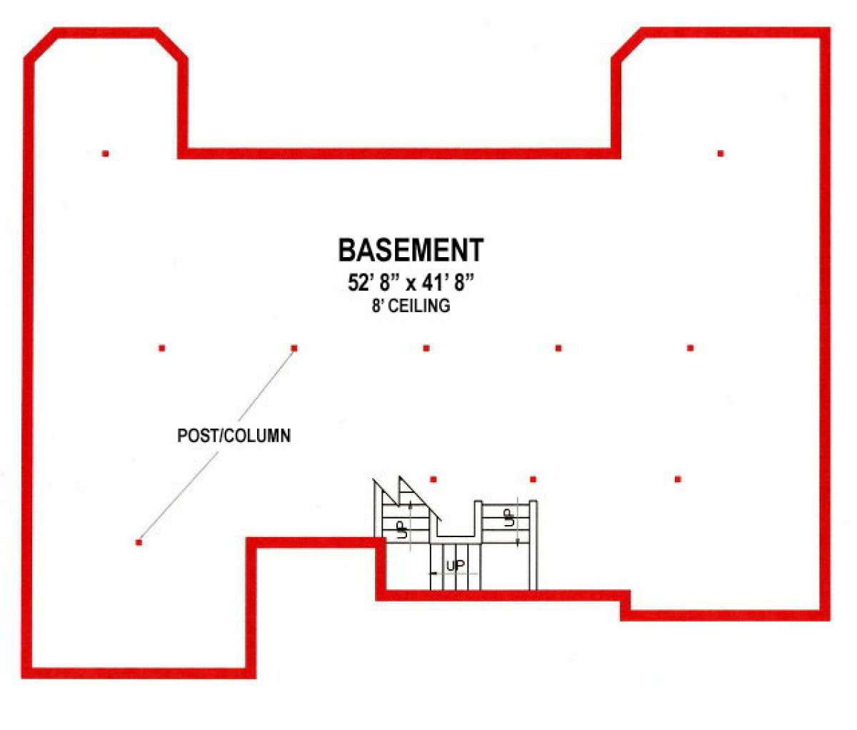 Basement for House Plan #4766-00150