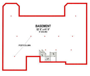 Basement for House Plan #4766-00150