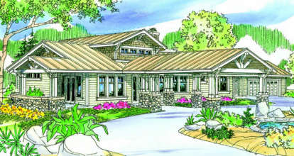 2 Bed, 2 Bath, 3086 Square Foot House Plan - #035-00388