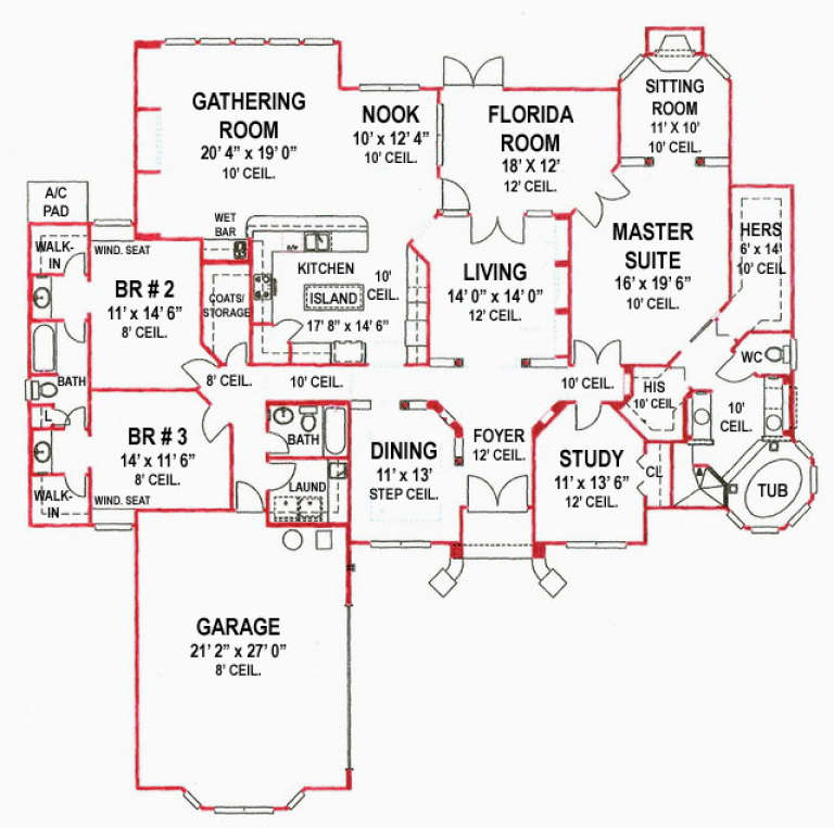 House Plan House Plan #14140 Drawing 1