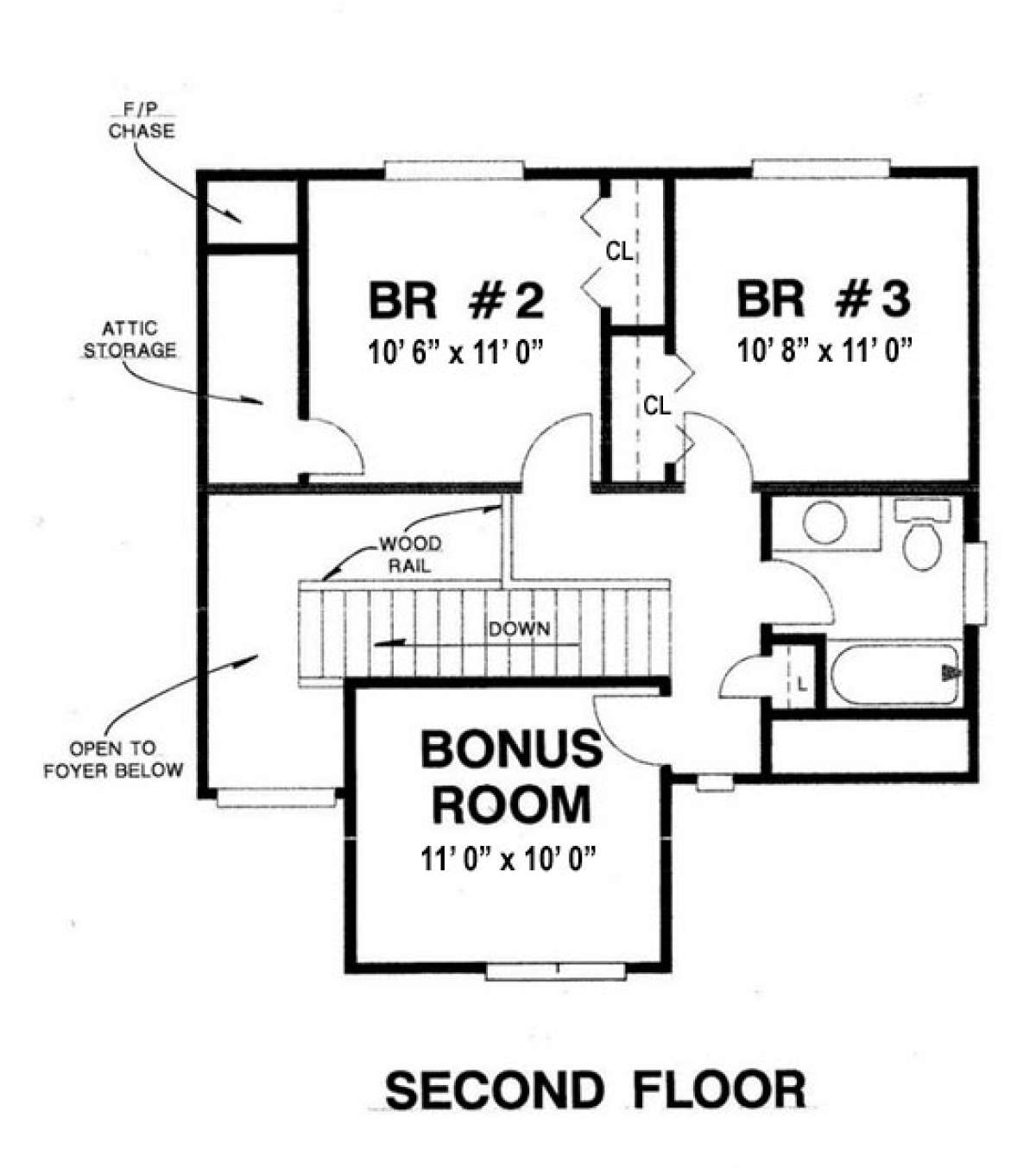 Floorplan 2 for House Plan #4766-00165