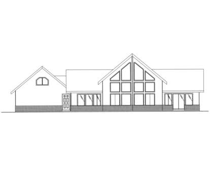 Lake Front House Plan #039-00152 Elevation Photo