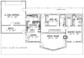 Main Floor for House Plan #039-00152