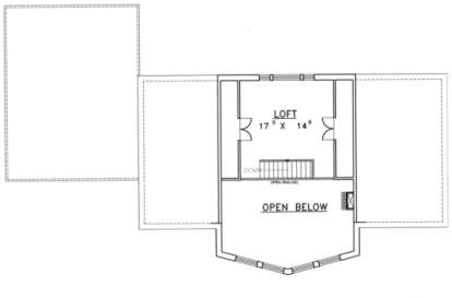 Loft Floor for House Plan #039-00152