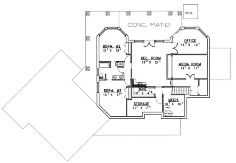 House Plan House Plan #1416 Drawing 1