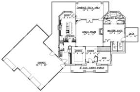 Main Floor for House Plan #039-00153
