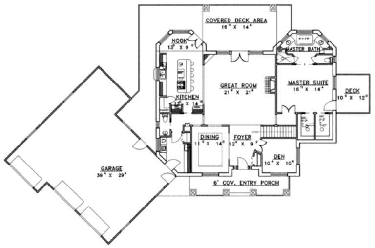 House Plan House Plan #1416 Drawing 2