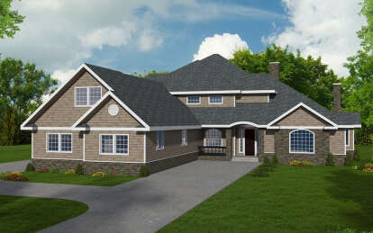 Contemporary House Plan #039-00154 Elevation Photo