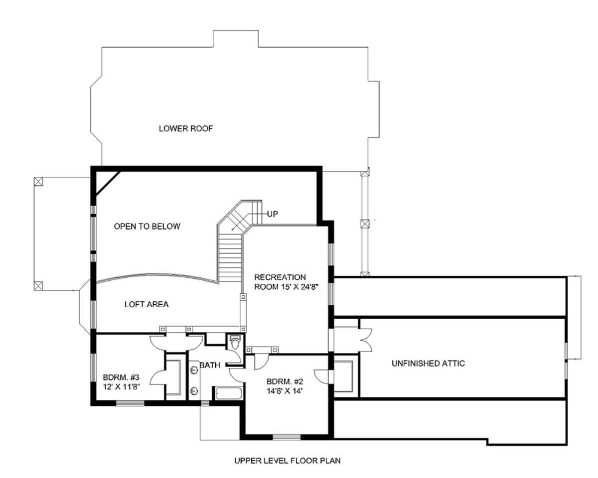 Second Floor for House Plan #039-00154