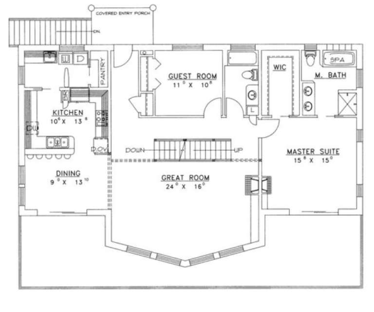 House Plan House Plan #1419 Drawing 2