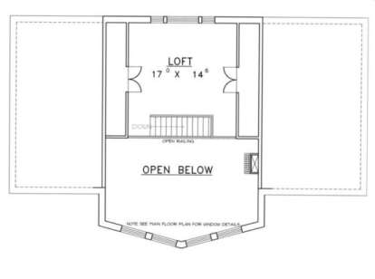 Loft Floor for House Plan #039-00156