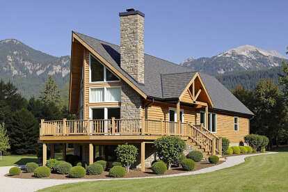 Vacation House Plan #033-00001 Elevation Photo