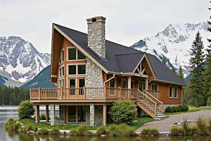 Vacation House Plan #033-00001 Elevation Photo