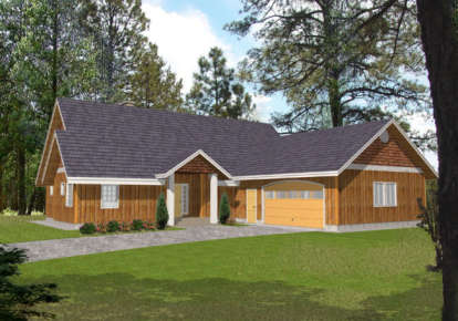 Northwest House Plan #039-00157 Elevation Photo