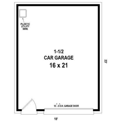 Floorplan 1 for House Plan #053-02882