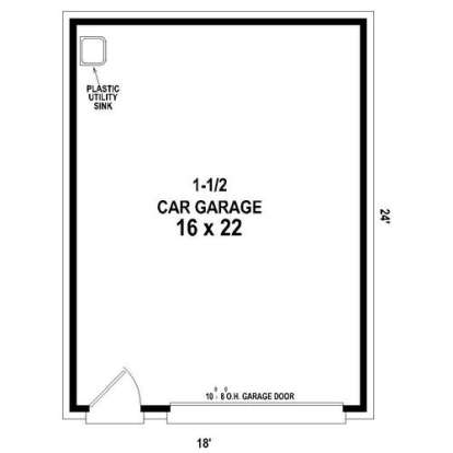 Floorplan 1 for House Plan #053-02883