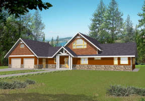 Northwest House Plan #039-00159 Elevation Photo