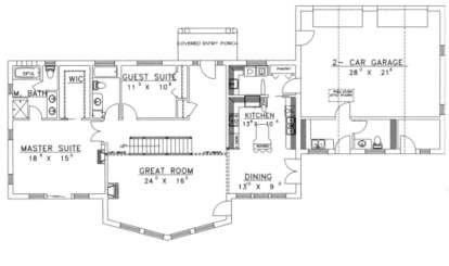 Main Floor for House Plan #039-00159