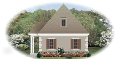 European House Plan #053-02904 Elevation Photo