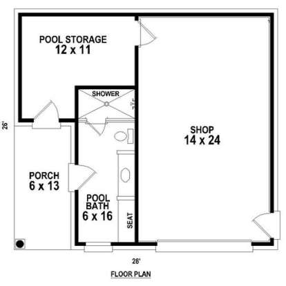 Floorplan 1 for House Plan #053-02907