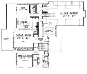 Main Floor for House Plan #039-00162