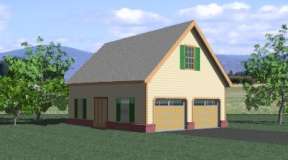 Country House Plan #053-02922 Elevation Photo