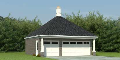 European House Plan #053-02923 Elevation Photo