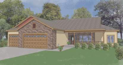 3 Bed, 2 Bath, 1915 Square Foot House Plan - #5244-00002