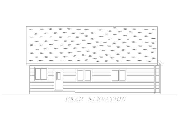 Ranch House Plan #5244-00004 Elevation Photo