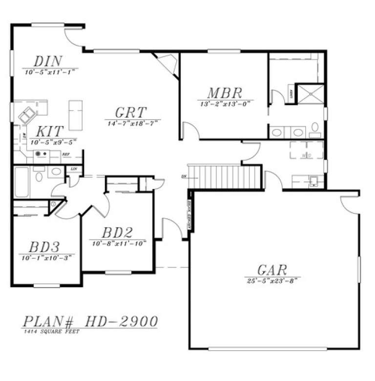 House Plan House Plan #14258 Drawing 1