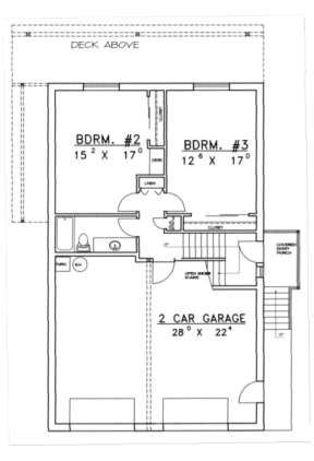 First Floor for House Plan #039-00164