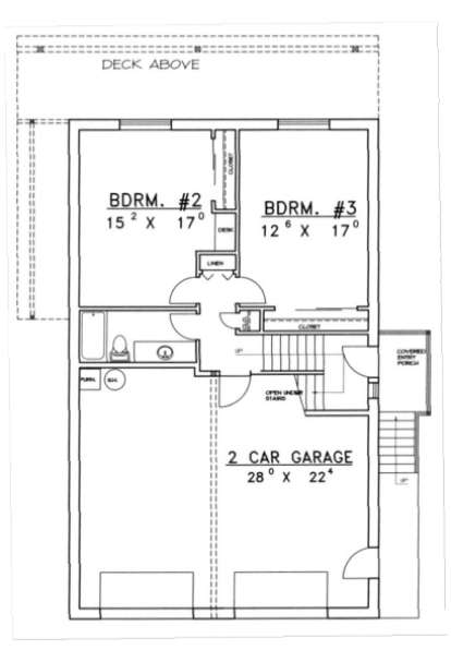 First Floor for House Plan #039-00164