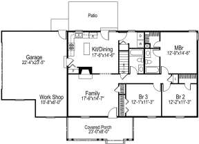 Main Level for House Plan #5633-00005