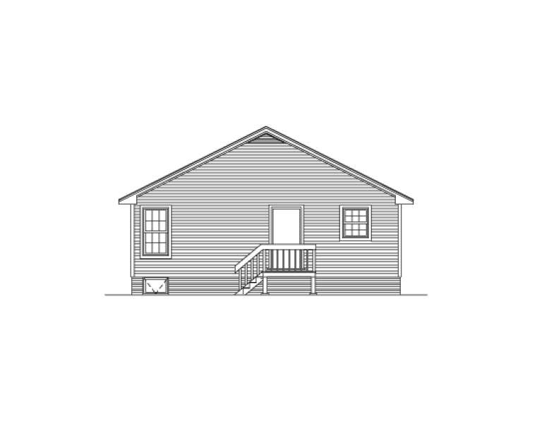 Narrow Lot House Plan #5633-00008 Elevation Photo