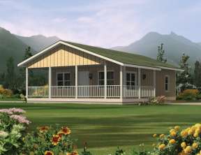 Ranch House Plan #5633-00014 Elevation Photo