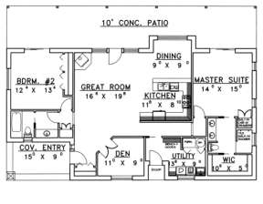 Floorplan for House Plan #039-00165