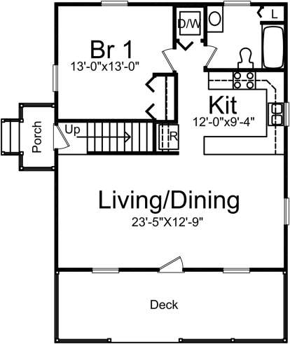 Main Level for House Plan #5633-00015