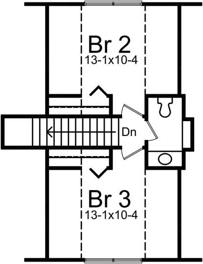 Upper Floor for House Plan #5633-00015