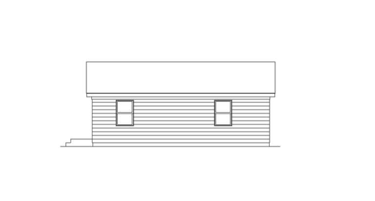 Narrow Lot House Plan #5633-00016 Elevation Photo