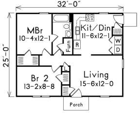 Floorplan 1 for House Plan #5633-00016