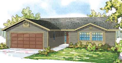 Traditional House Plan #035-00583 Elevation Photo