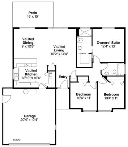 Floorplan for House Plan #035-00583